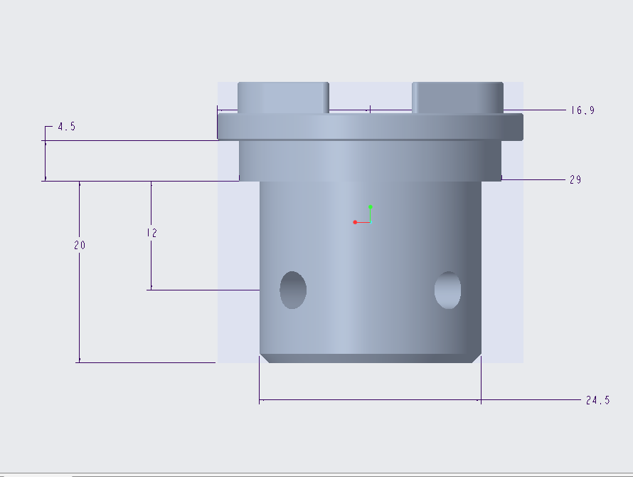 Metal cross connector for TIANHANG F35 grips and DIY equipment